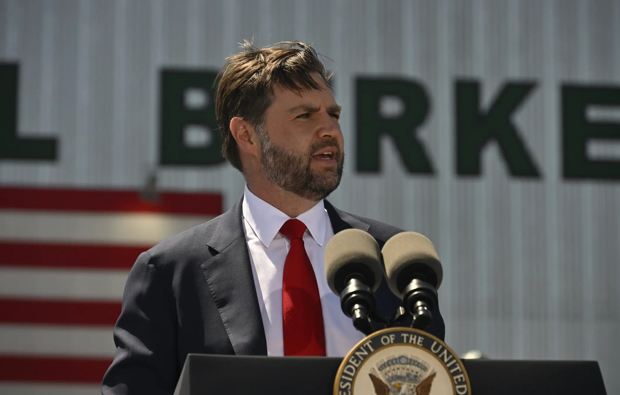 One loophole would involve JD Vance becoming president with Trump as vice president (Peter Zay/Anadolu via Getty Images)