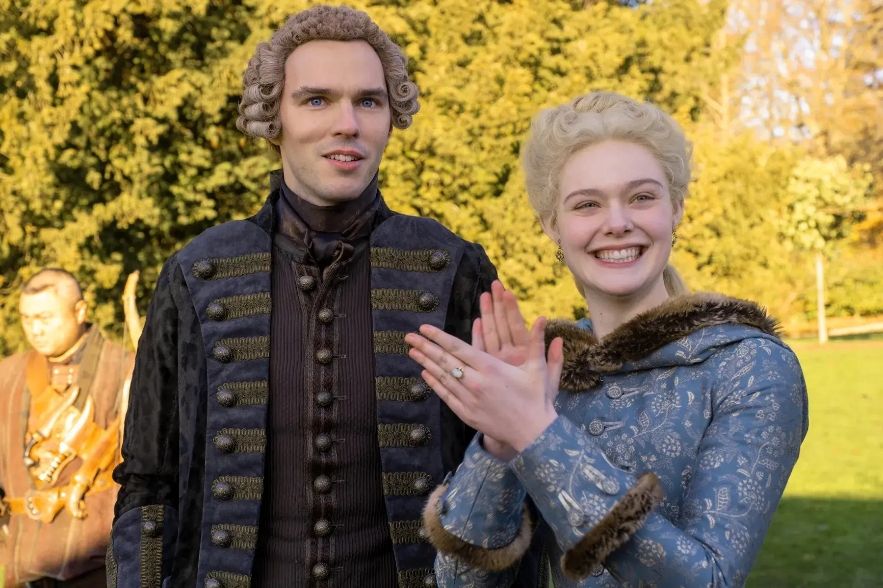 Elle Fanning and Nicholas Hoult star in The Great (Channel 4)