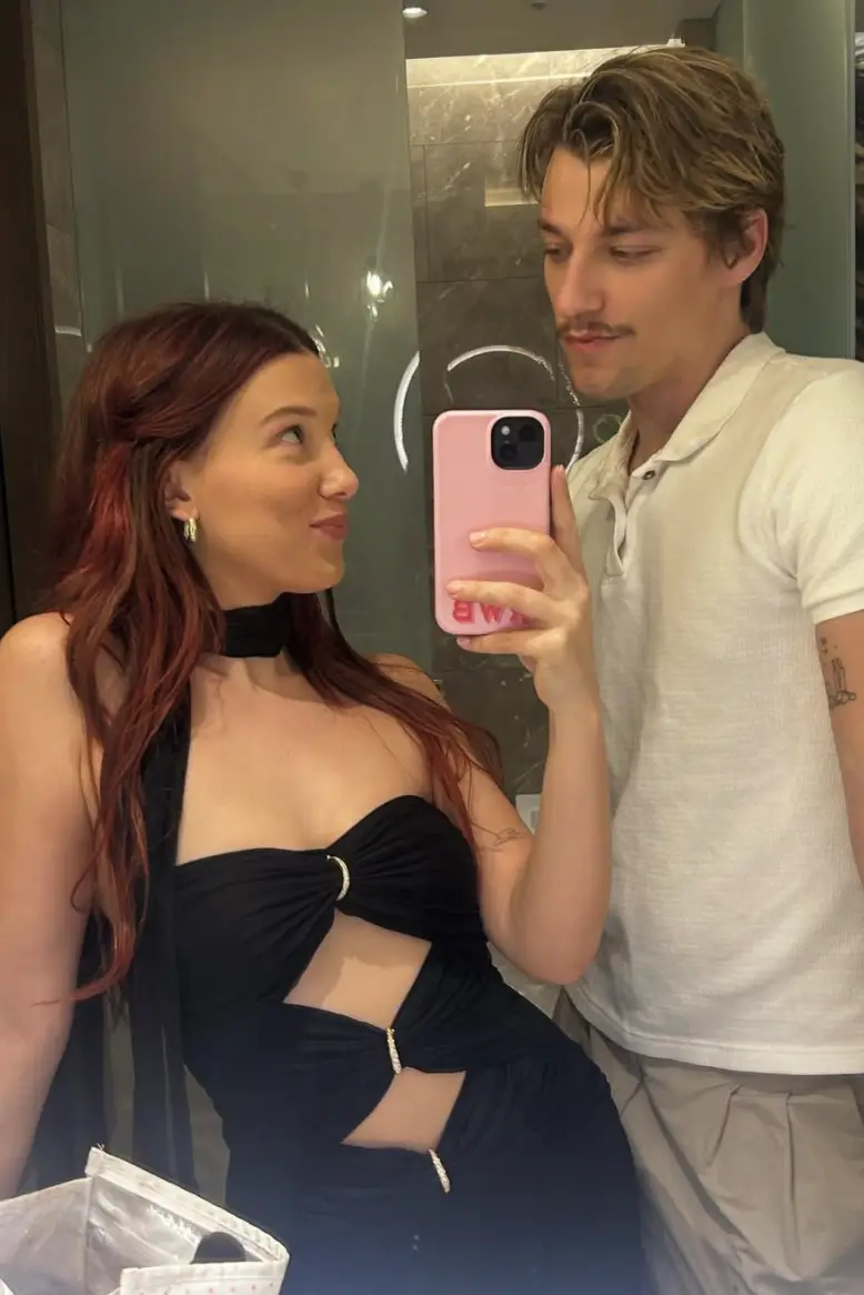 The Stranger Things star's real name is actually 'Millie Bonnie Bonjiovi' following her marriage to Jake Bongiovi last summer (Instagram/@milliebobbybrown)