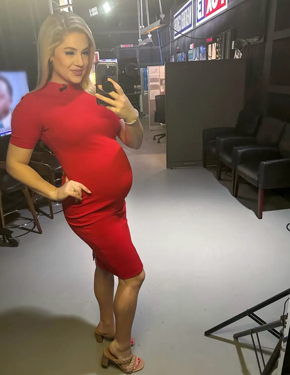Claire Anderson came under fire from one disgruntled viewer for her outfits (Instagram/@clairea_tv)