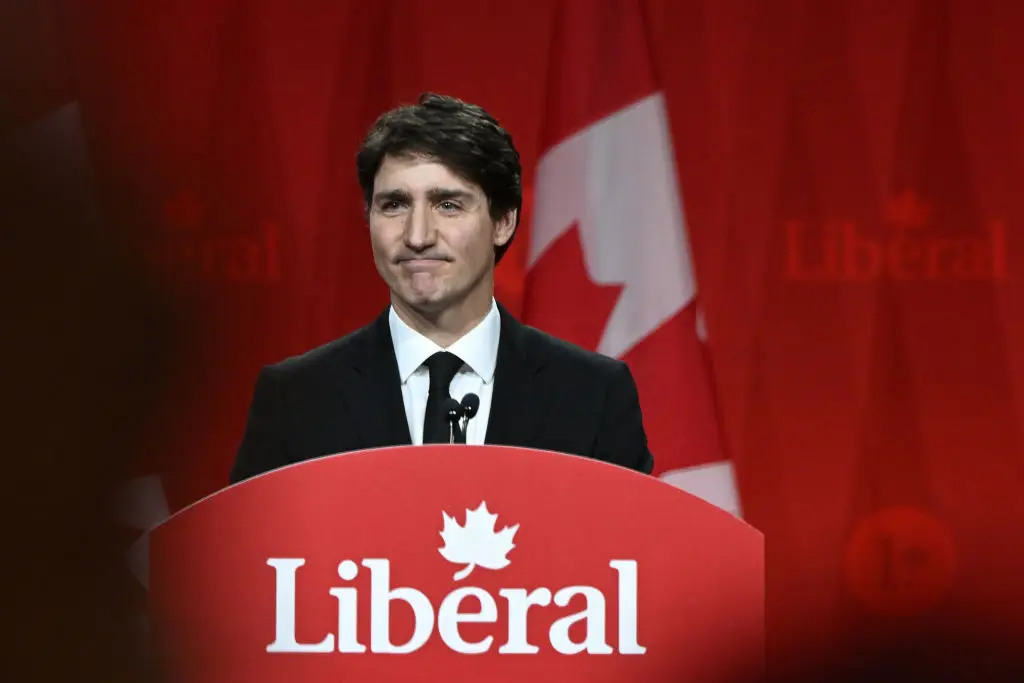 Justin Trudeau's final speech as Prime Minister did not hold back on Donald Trump (Stringer/Anadolu via Getty Image)