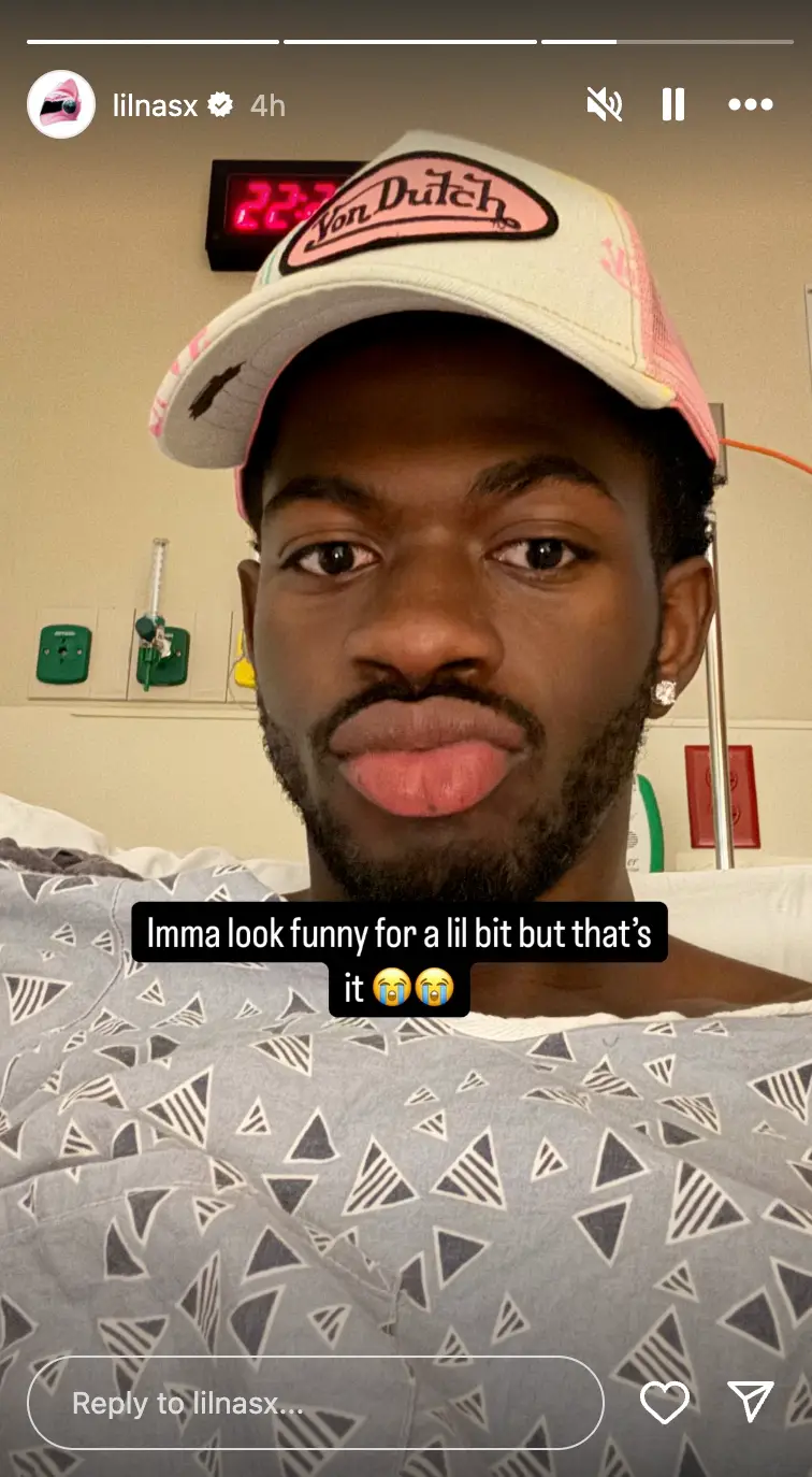 The 'Old Town Road' star assured his fans he's 'OK' (Instagram/@lilnasx)