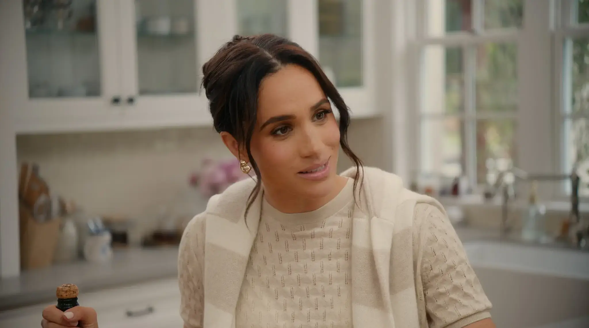 Meghan corrected her guest when she referred to her as 'Markle' instead of 'Sussex' (Netflix)