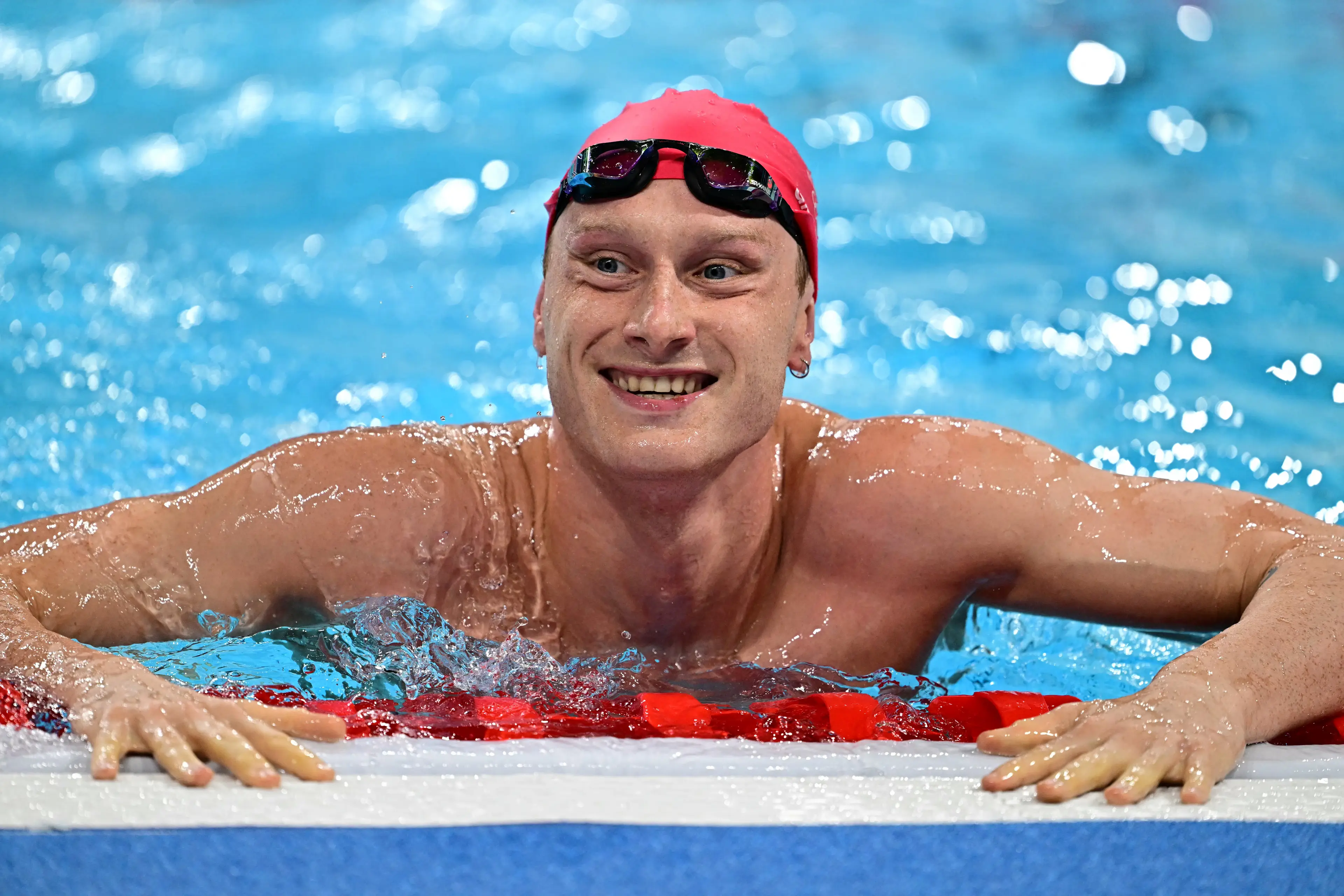 He thought he had bagged himself a place in the semi-finals. (MANAN VATSYAYANA/AFP via Getty Images)