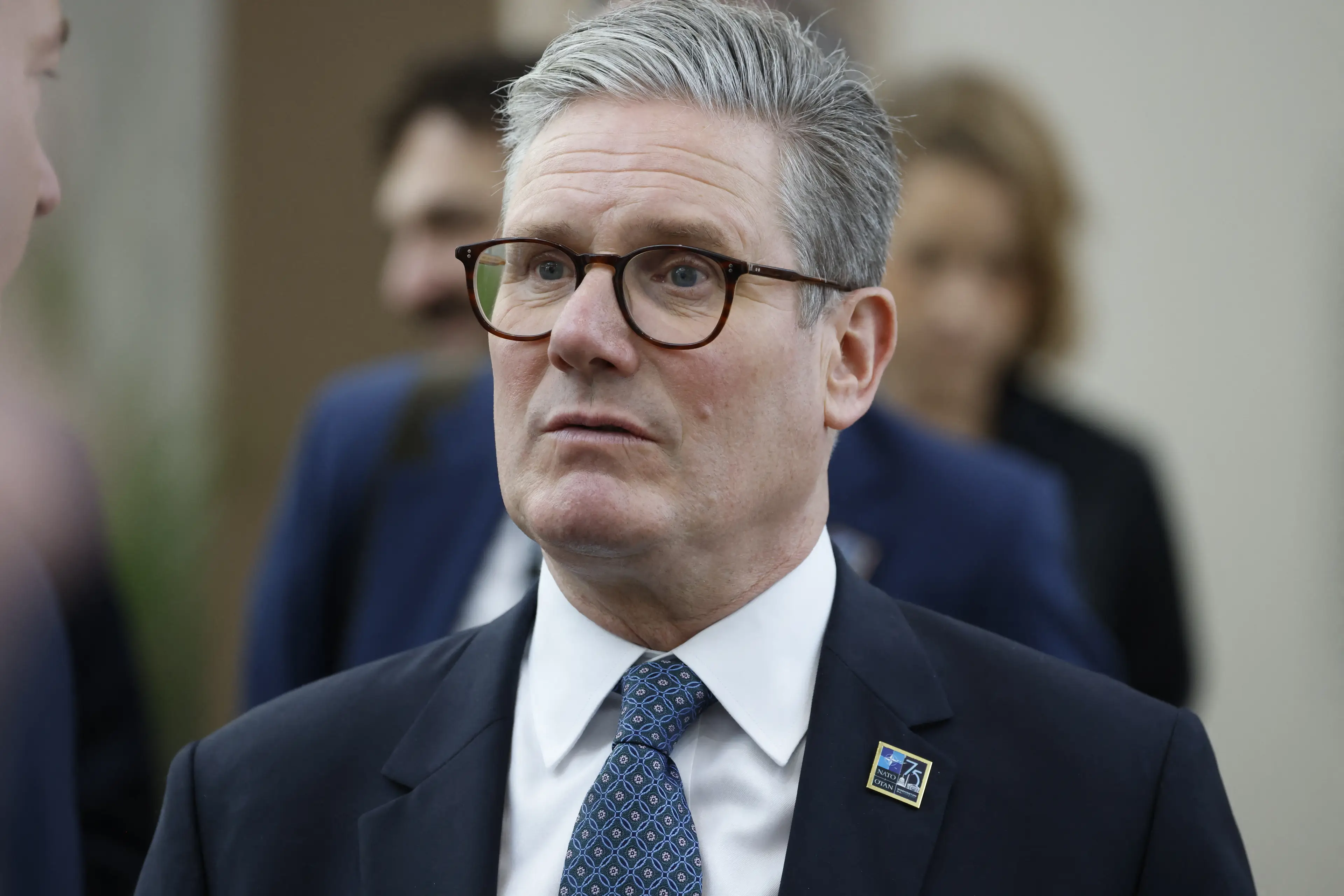Keir Starmer has dropped a pretty big hint about an extra Bank Holiday should the Three Lions win the Euros 2024. (LUDOVIC MARIN/AFP via Getty Images)