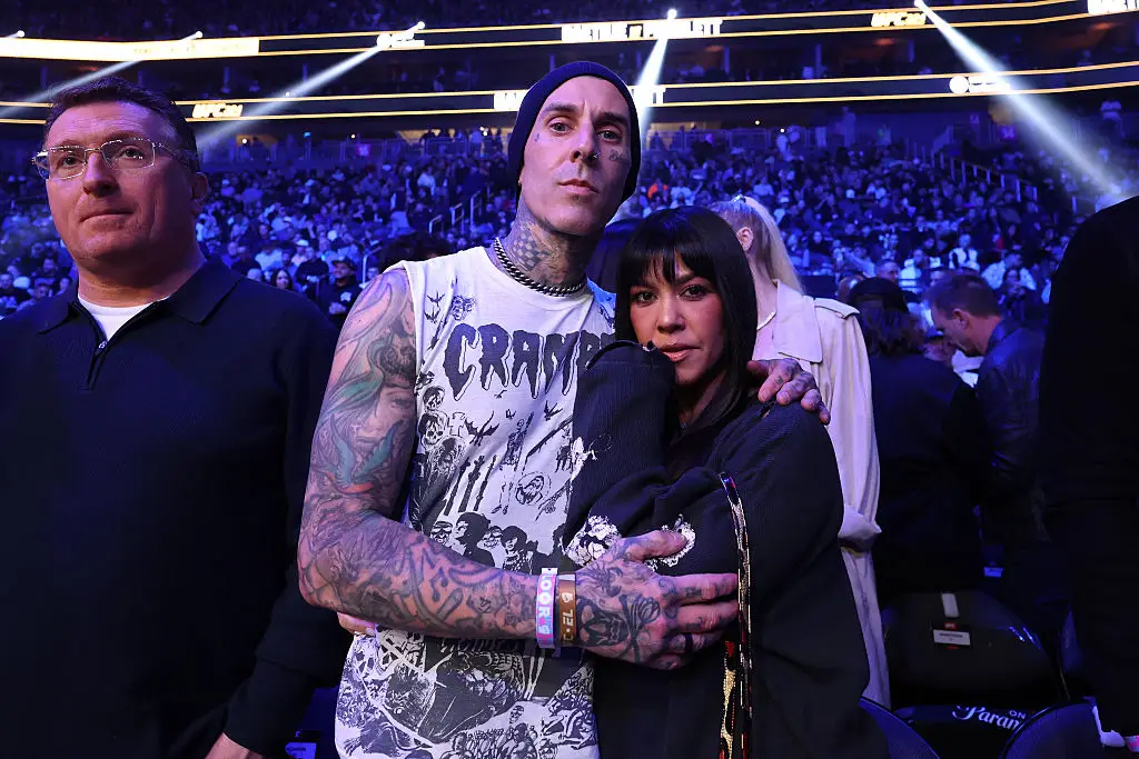Kourtney Kardashian and Travis Barker have opened up about their son Rocky's 'terrifying' surgery in his new Hulu doc (Ed Mulholland / Contributor / Getty Images)