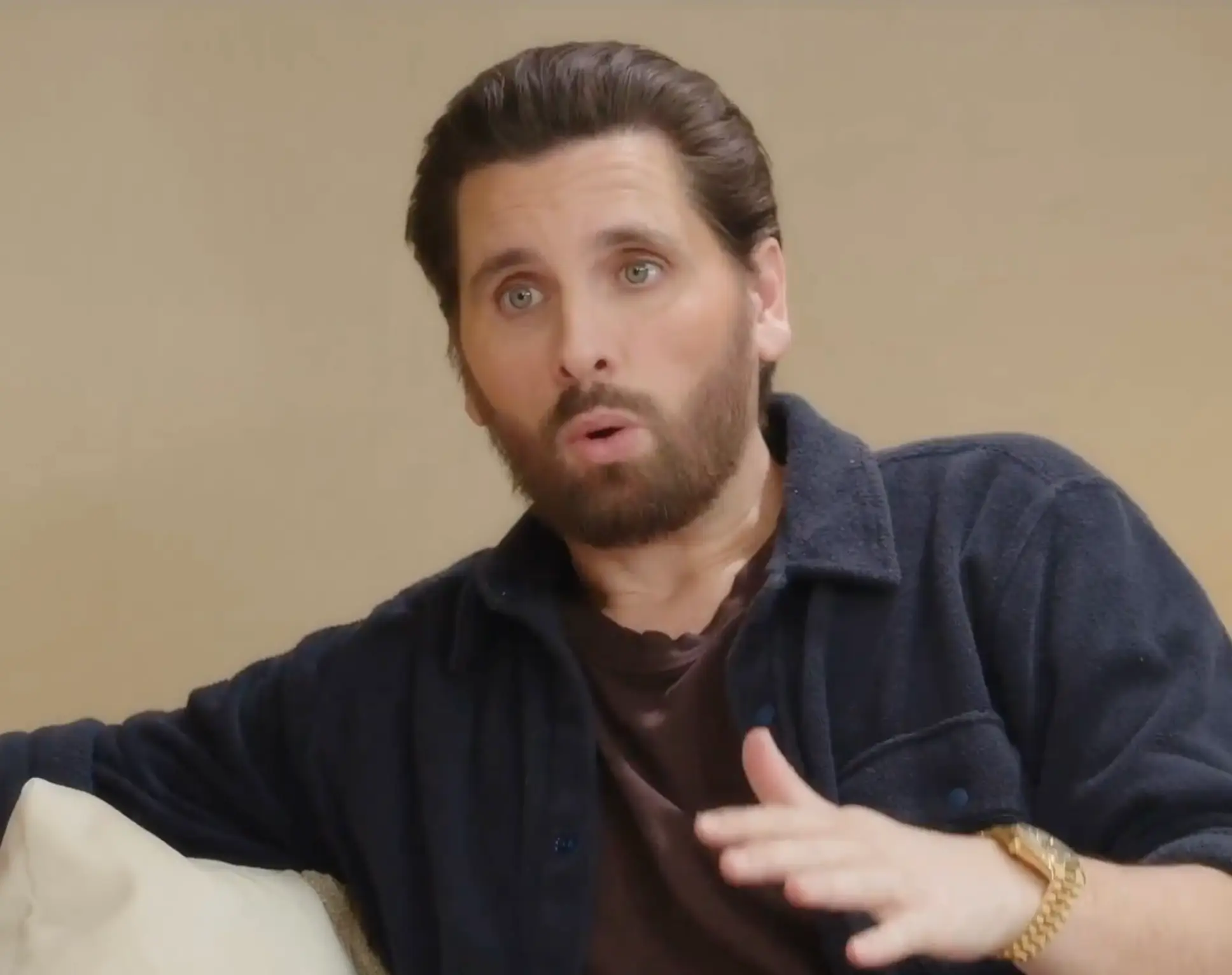 Scott Disick opened up about his 'crazy' past on Khloé Kardashian's new podcast (X/@khloekardashian)