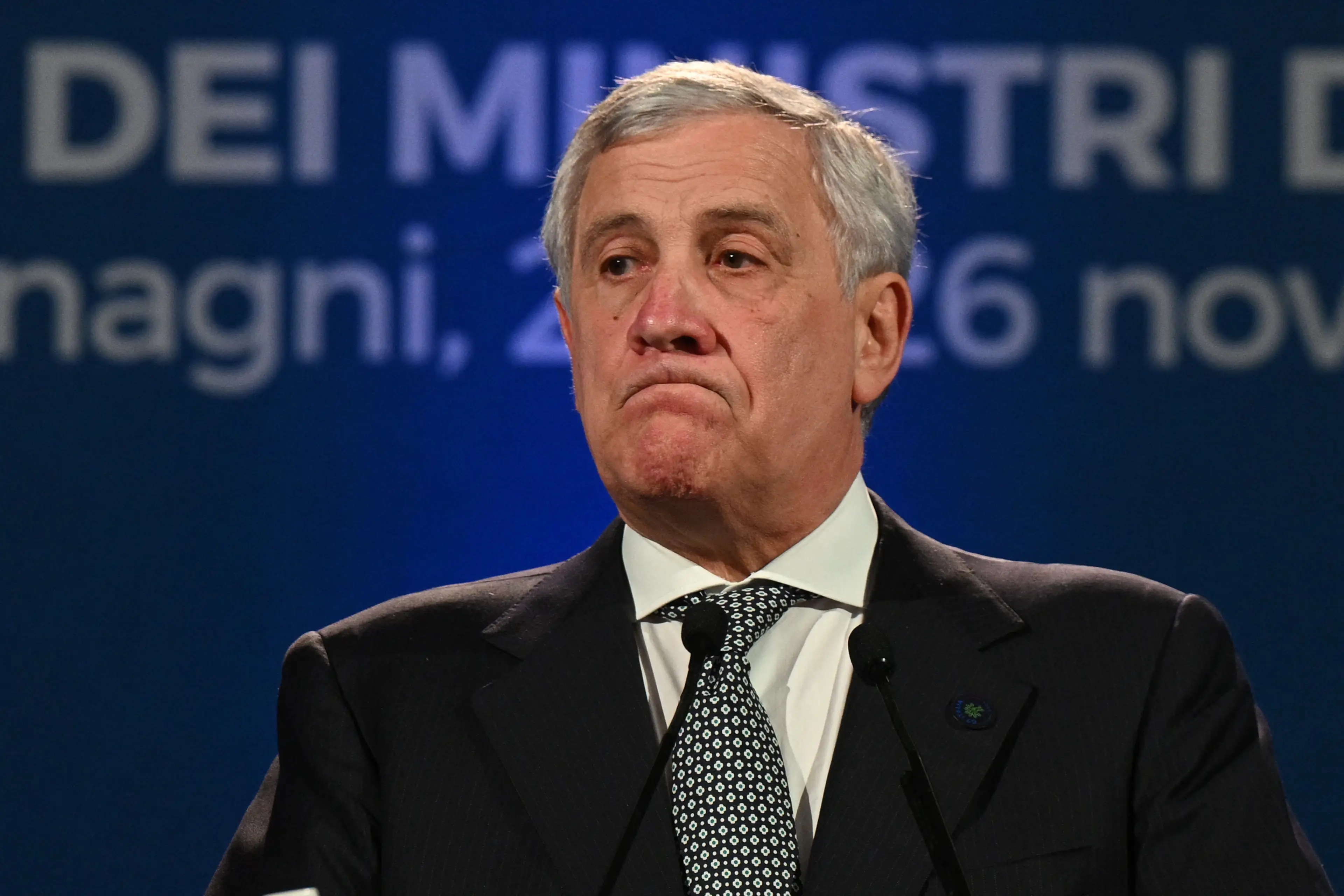 When it comes to the Hormuz, Antonio Tajani believes 'diplomacy needs to prevail' (TIZIANA FABI/AFP via Getty Images)