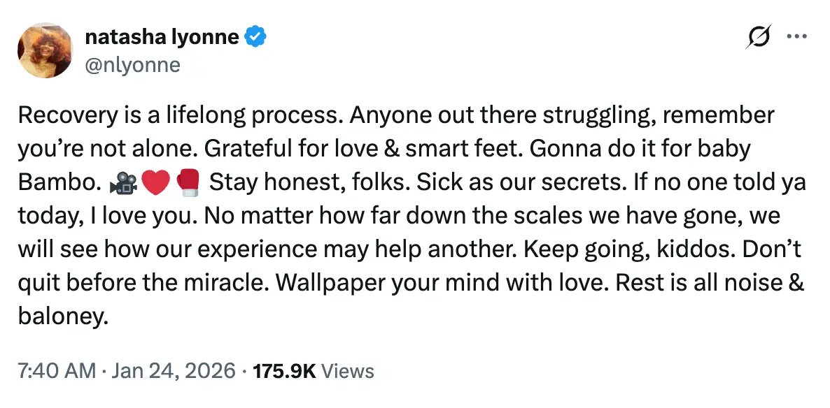 Lyonne shared a statement online (X/@nlyonne)