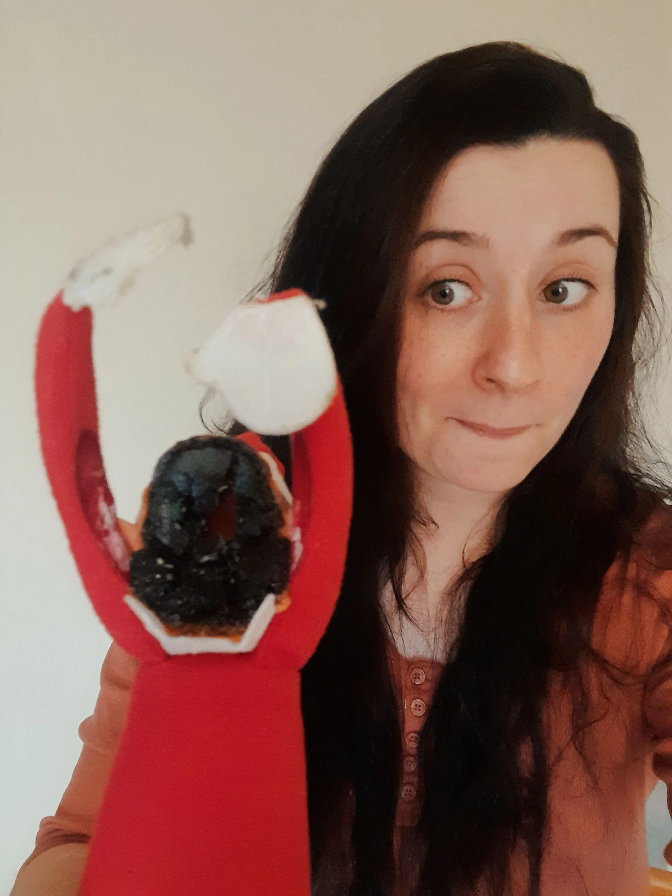 Max didn't expect the elf to be so badly melted.