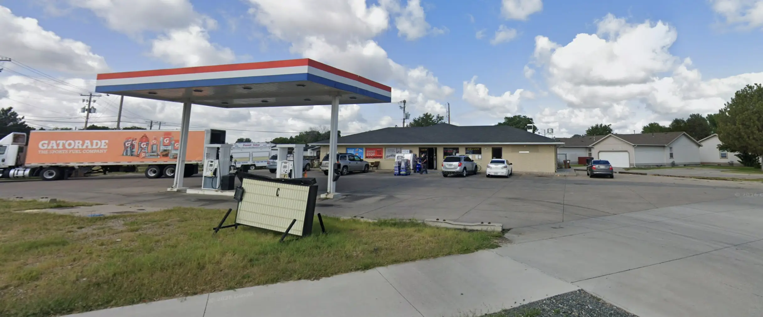 The incident took place at a gas station in Nebraska (Google Maps)