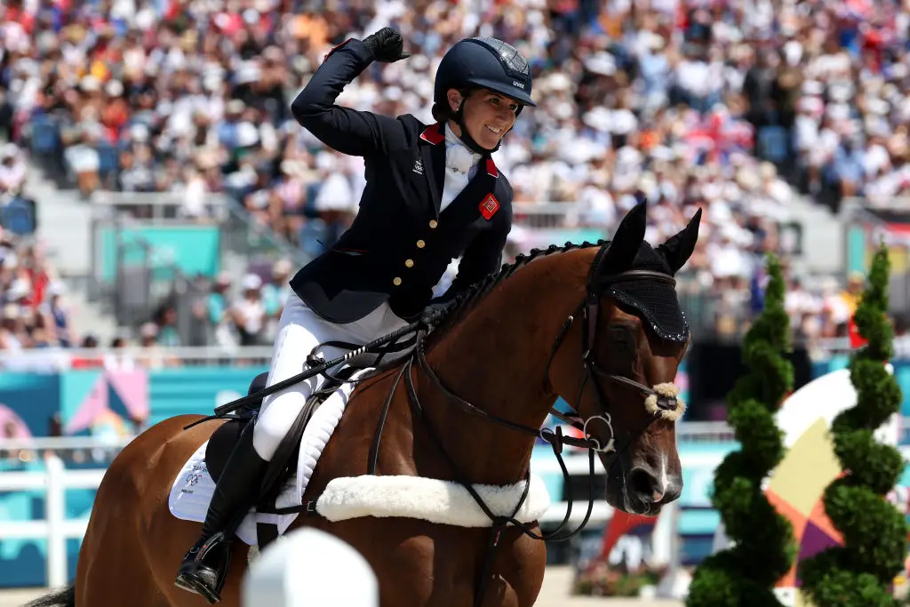 Laura Collett competed in the show-jumping final. 
 (Kevin C. Cox/Getty Images)