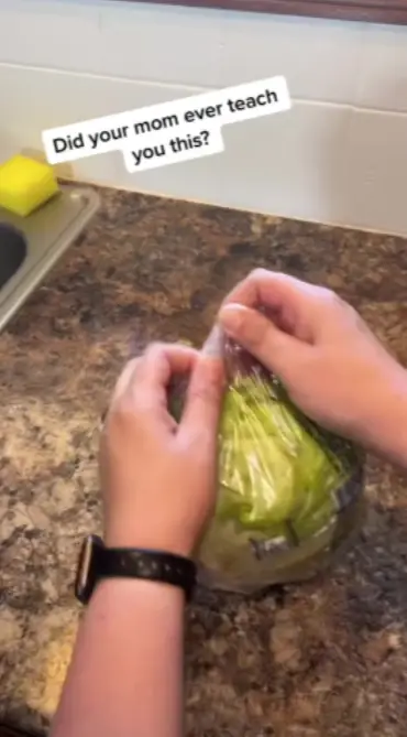 The TikTok user reveals "My momma taught me this one".