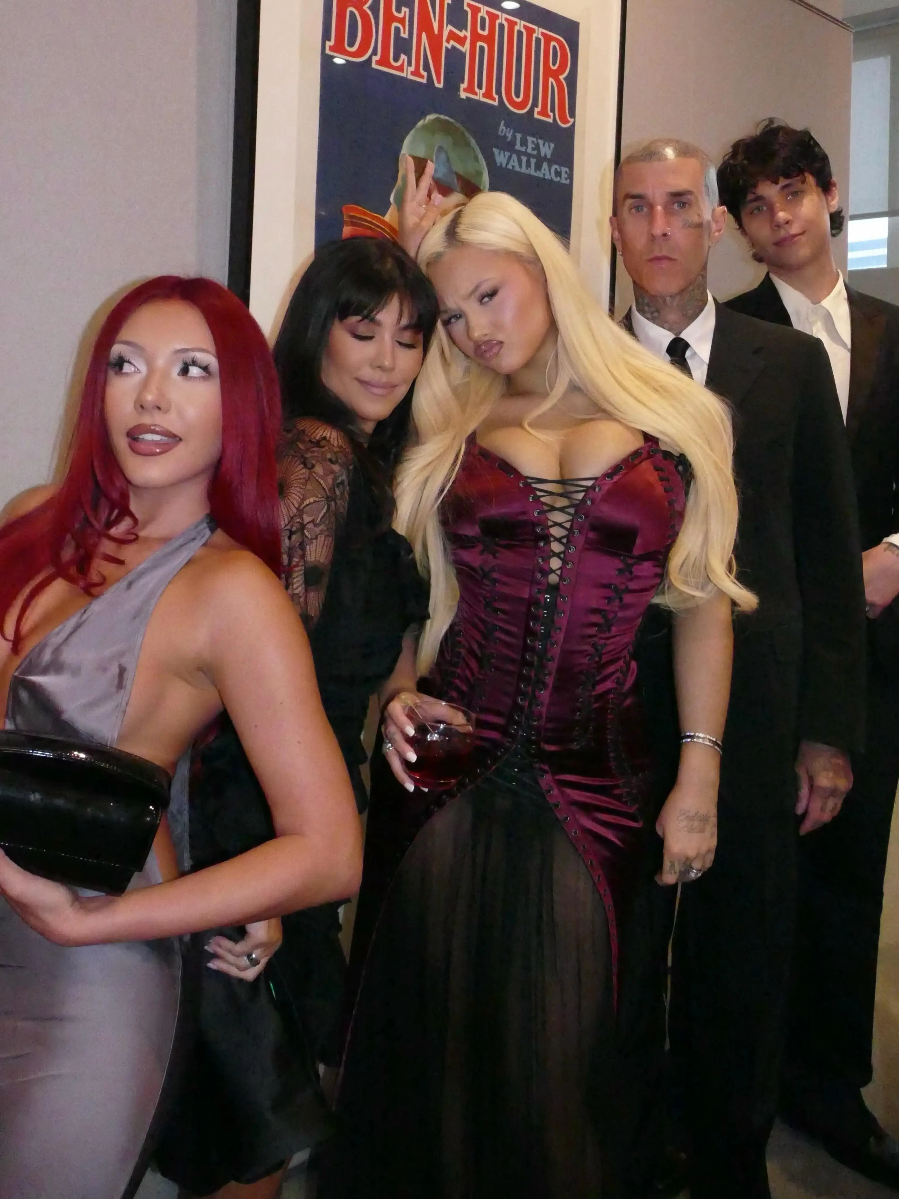 Travis Barker and Kourtney Kardashian were joined by his children he shared with ex Shanna Moakler, Alabama and Landon and his stepdaughter Atiana (instagram/alabamaluellabarker)