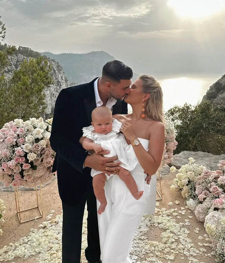 The former Love Island couple got engaged last month.