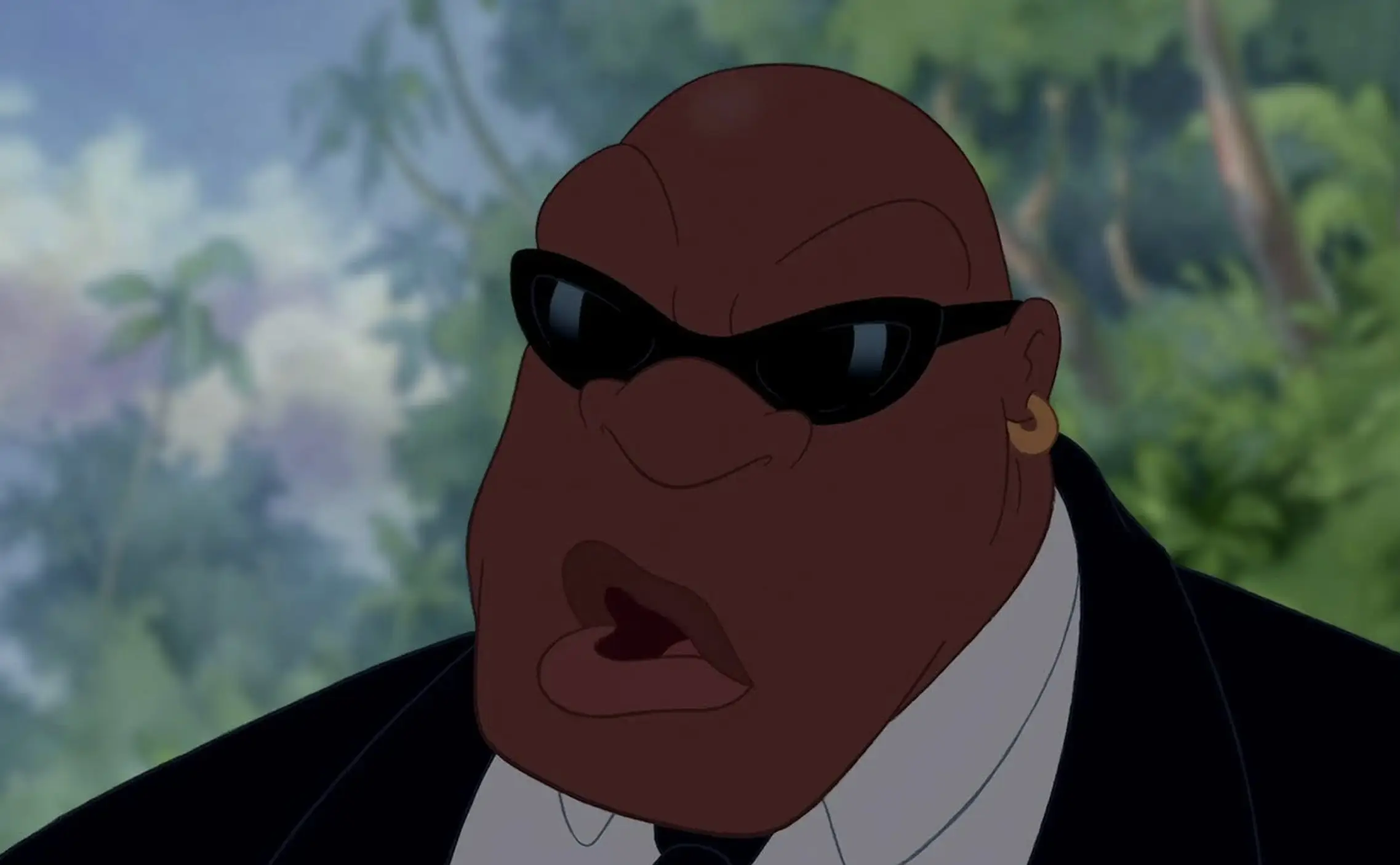 Cobra Bubbles is seen as a social worker, but one fan thinks there's more to it (Disney)