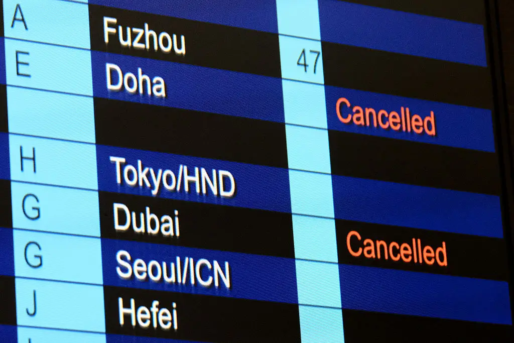 Hundreds of flights have been cancelled (Sawayasu Tsuji/Getty Images)