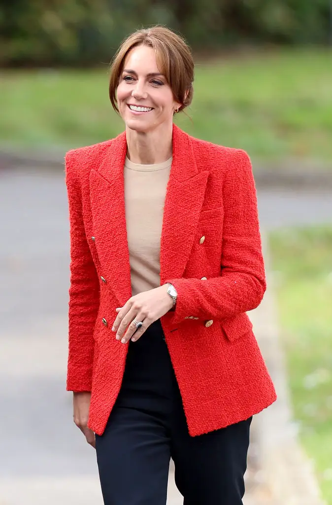 Kate's blazer is from Zara (Chris Jackson / Staff / Getty)