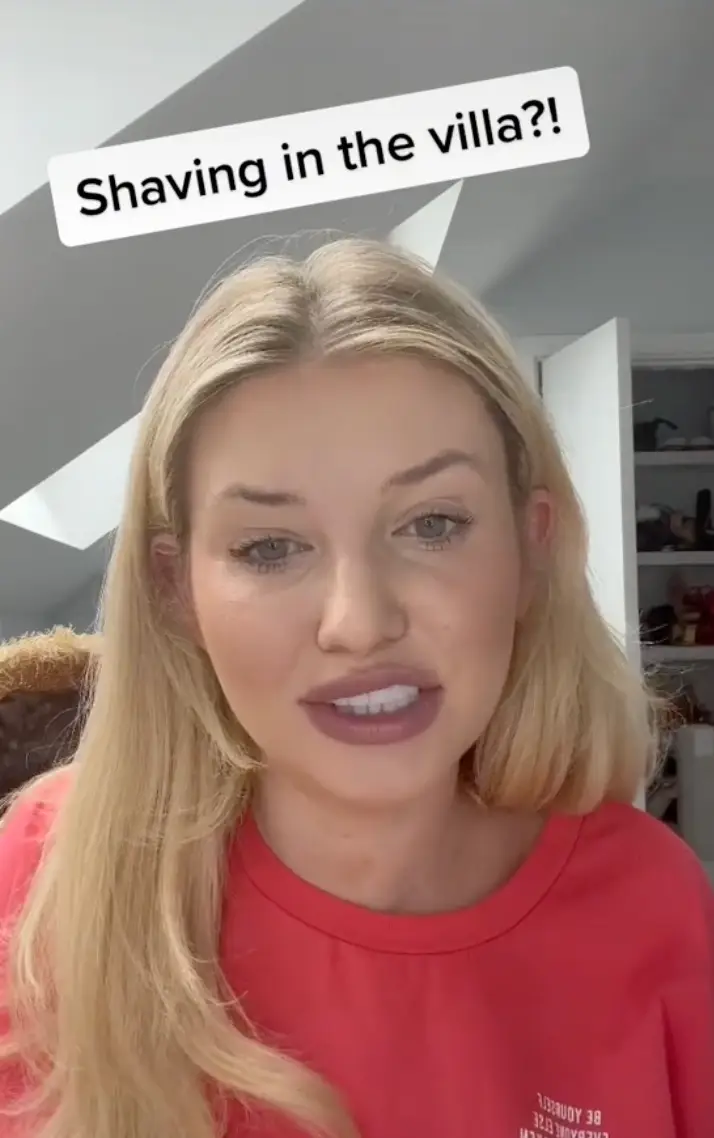 Amy Hart has revealed what happens when you need to shave in the villa.