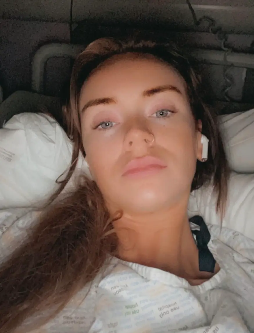 Sarah received her diagnosis earlier in the year after grappling with the symptoms of endometriosis.