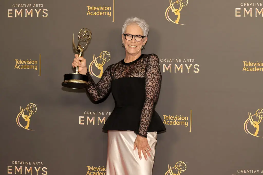 Jamie Lee Curtis won her first Emmy yesterday (Kevin Winter/Getty Images)