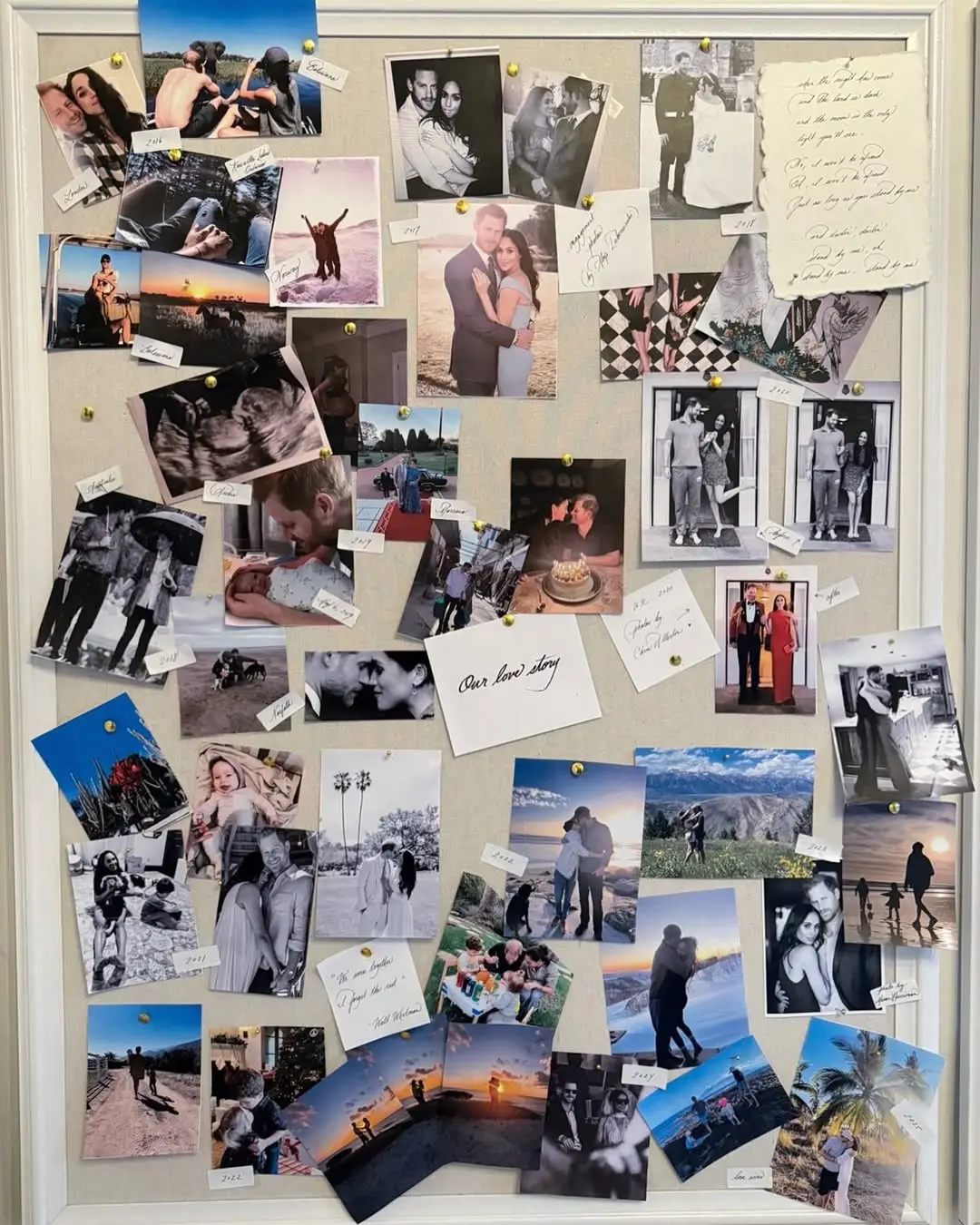 Meghan's anniversary collage for Harry (Instagram/@meghan)