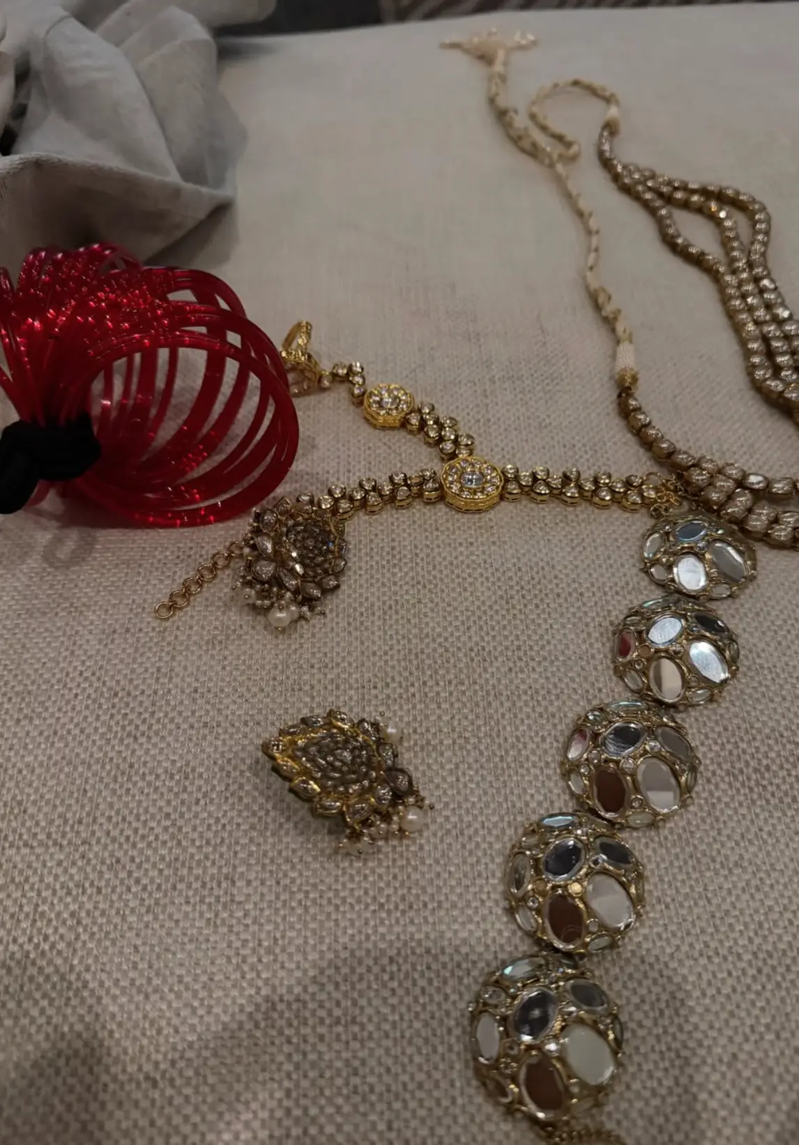 Other fans have guessed that the mysterious mark could be from sitting on jewellery (Instagram/priyankachopra)
