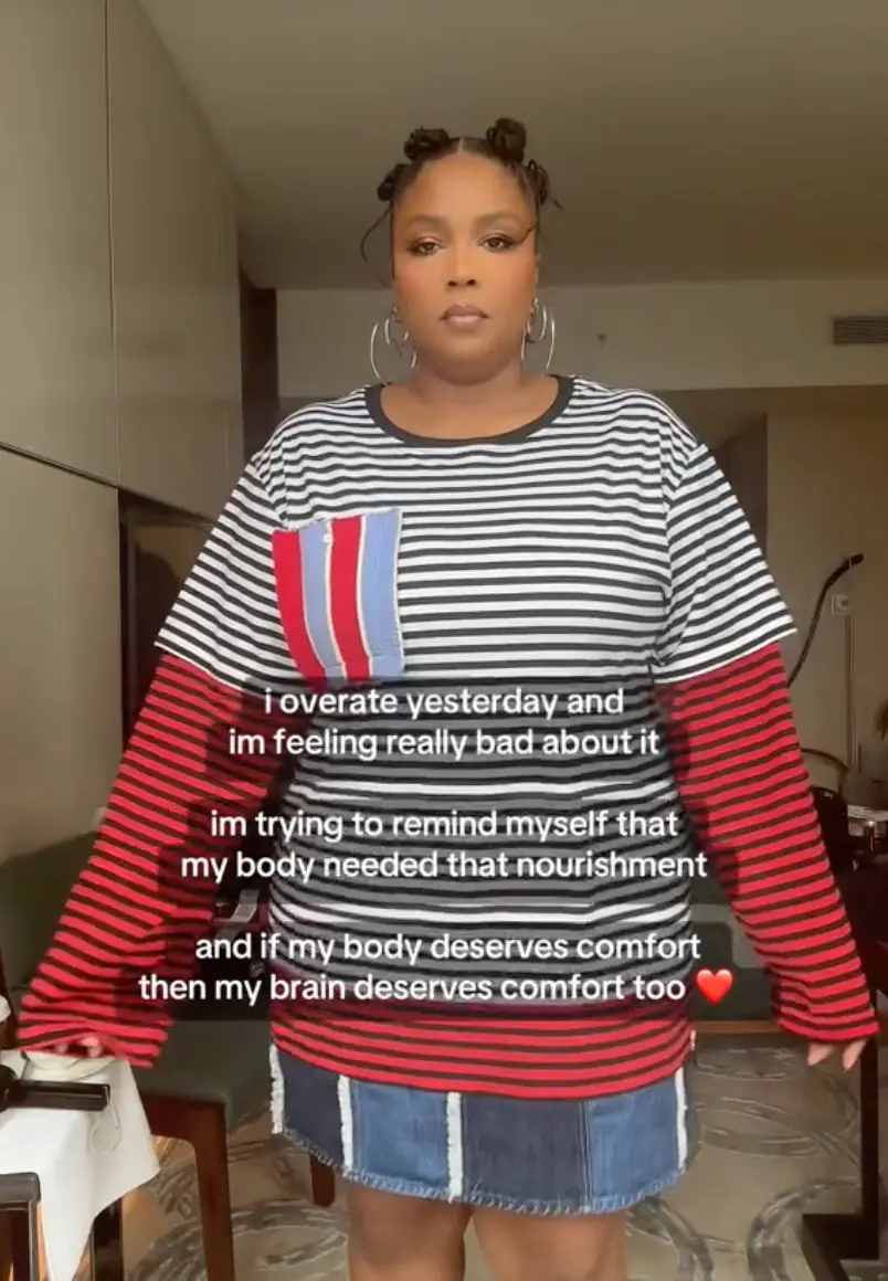 Fans rushed in to praise the singer for her honesty (TikTok/@lizzo)