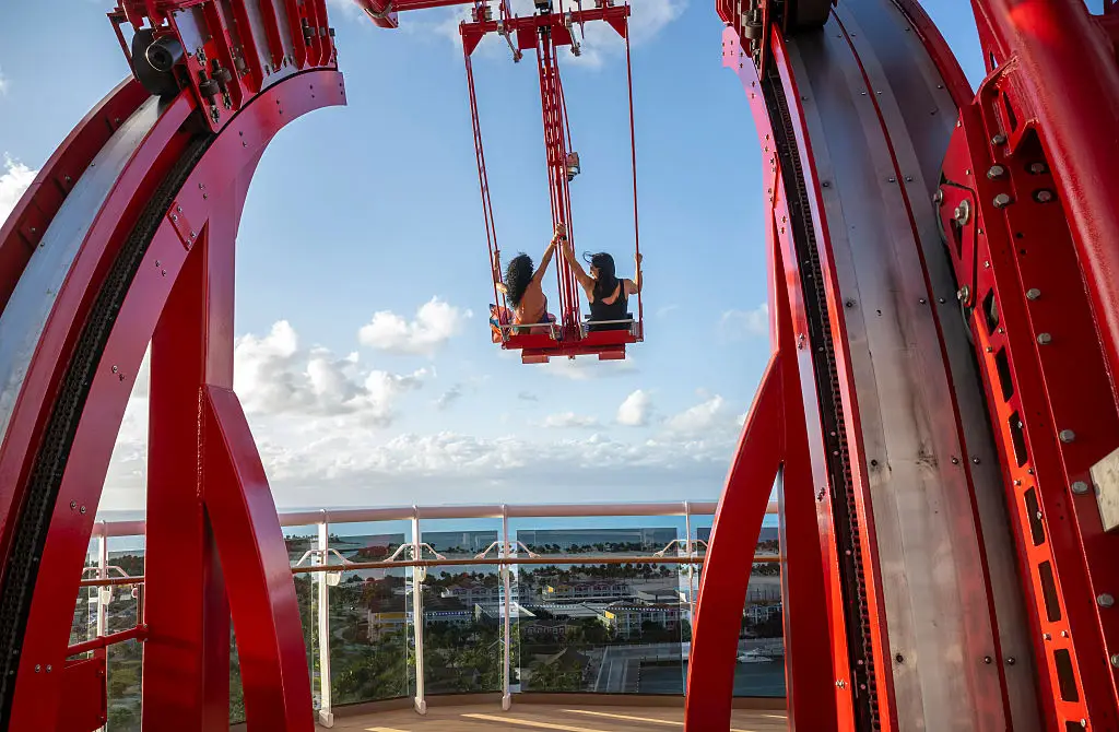 The Cliffhanger is one of the ship's most popular attractions... and believe me, it's much scarier than it looks! (Anthony Devlin/Getty Images for MSC World America)