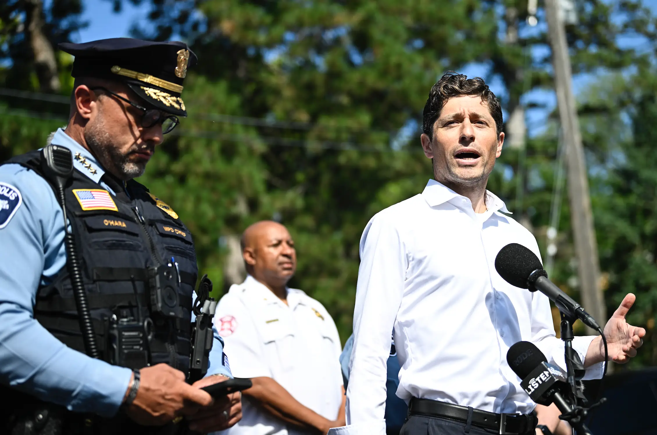 Jacob Frey has issued a warning against the 'villainising' of the trans community (Stephen Maturen/Getty Images)