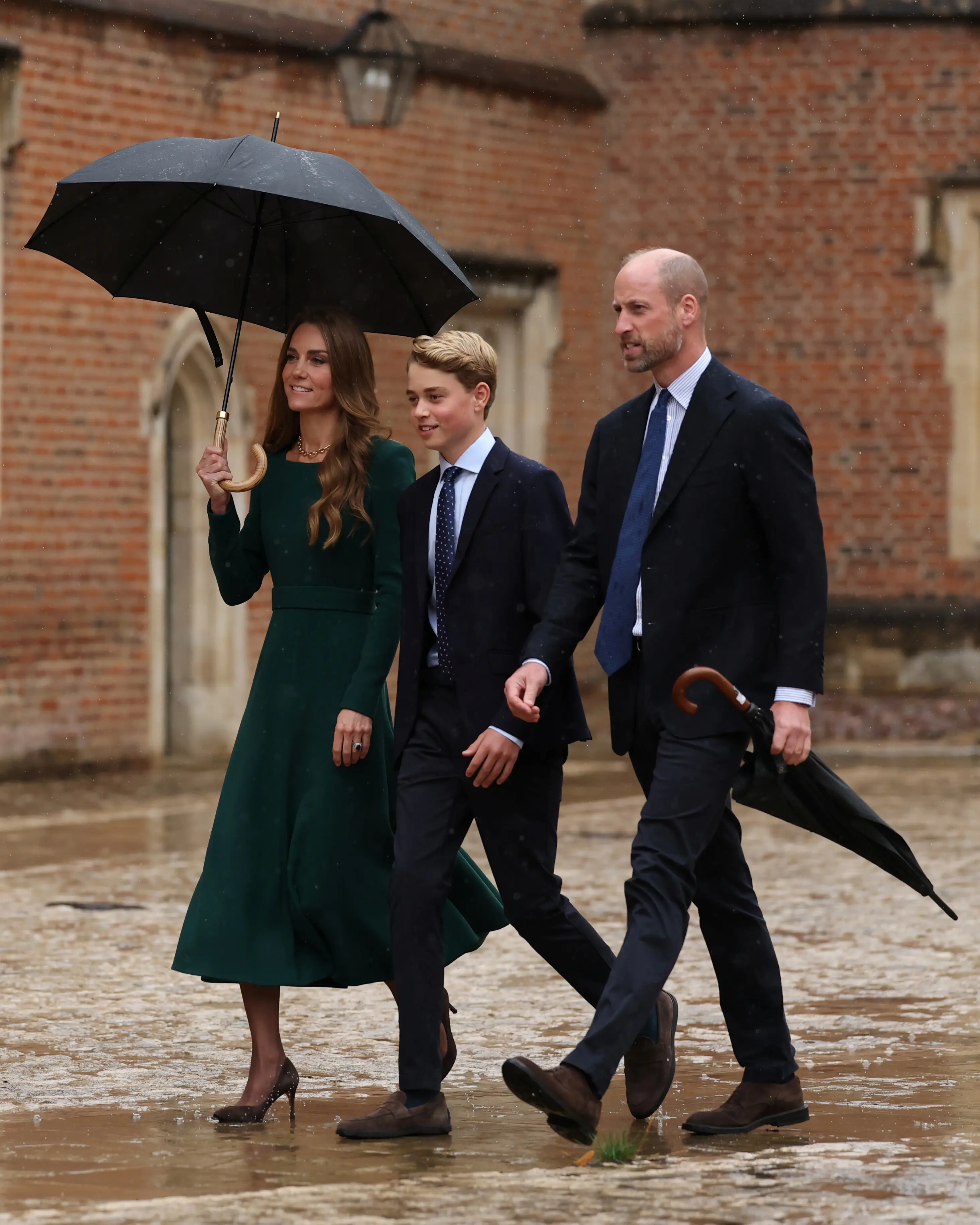 William and Kate dropped George at Eton College on Tuesday (Adrian Dennis - WPA Pool/Getty Images)