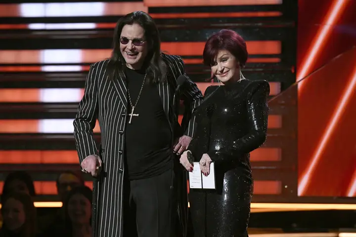 The musician became a beloved figure globally, alongside wife Sharon Osbourne (Kevork Djansezian/Getty Images)