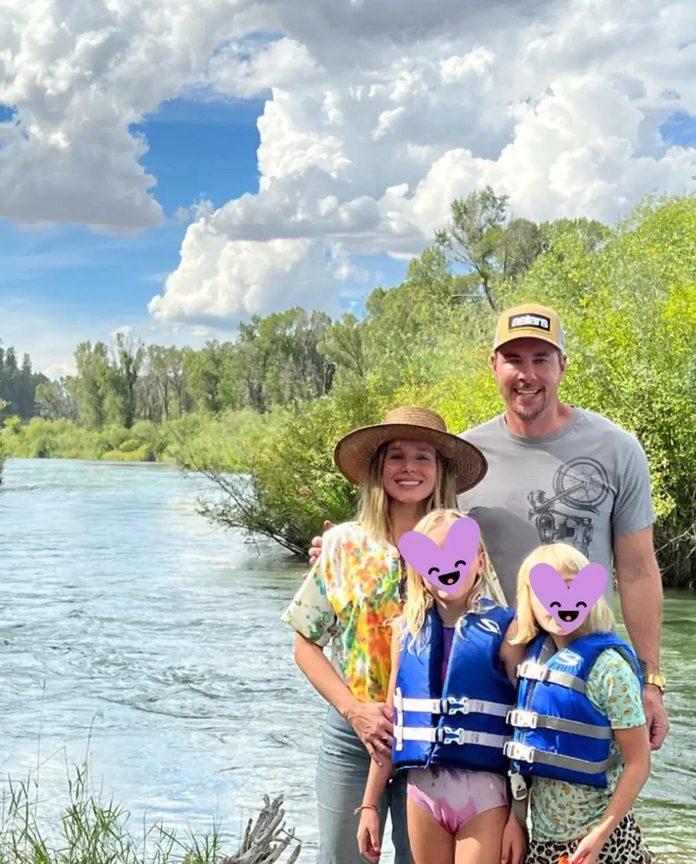 Kristen shares her two children with husband Dax Shepard.