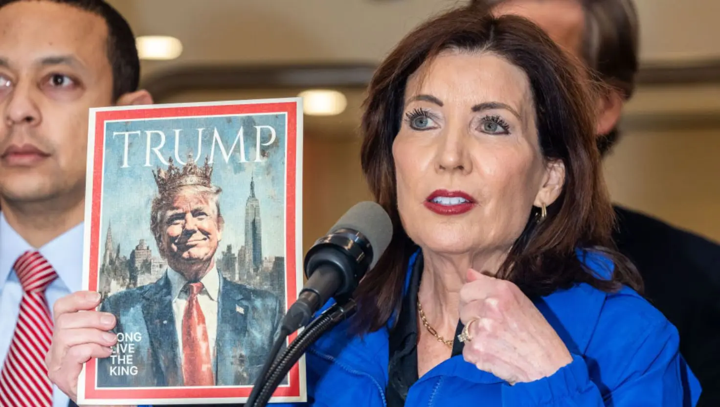 New York Governor Kathy Hochul said the city will 'fight' the Trump administration (Alex Kent/Getty Images)