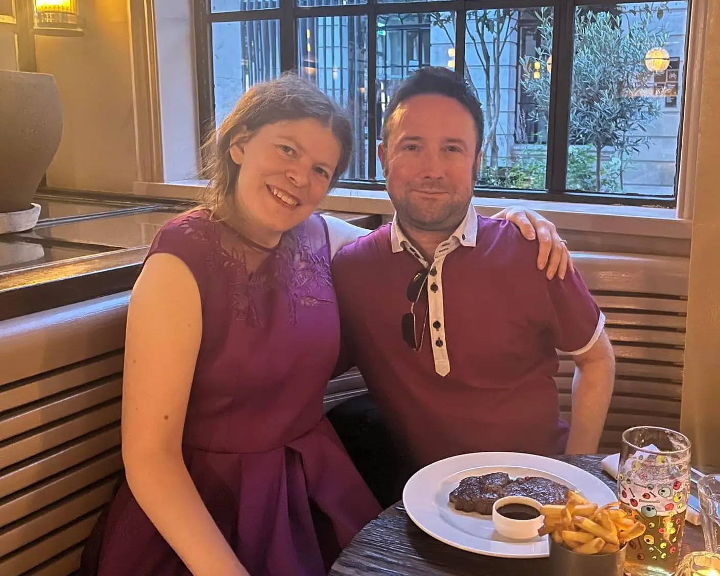 Sarah and Martin waited four years before having sex on their wedding night in 2024 (SWNS)