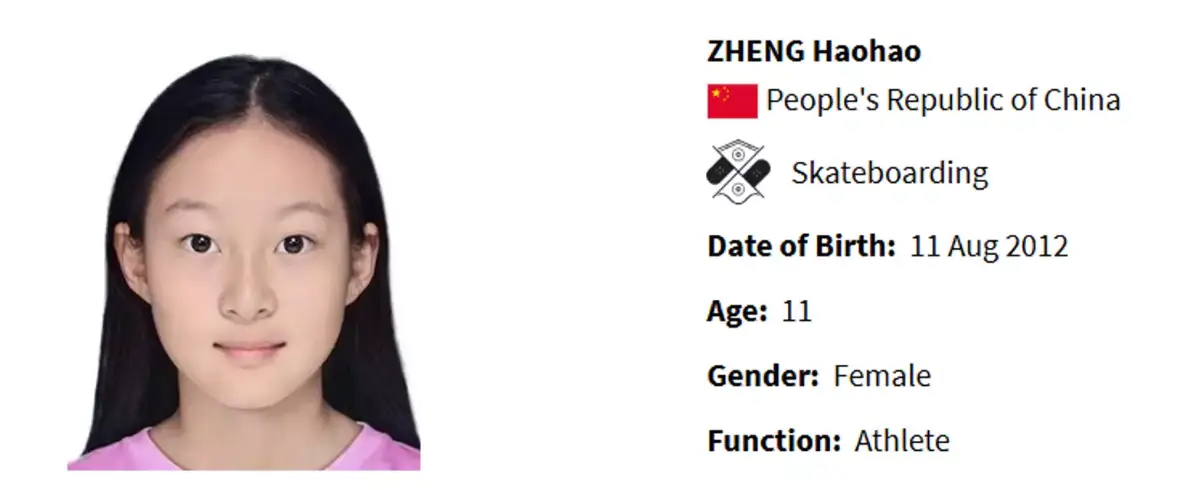 The 11-year-old is going for gold. (Olympics)