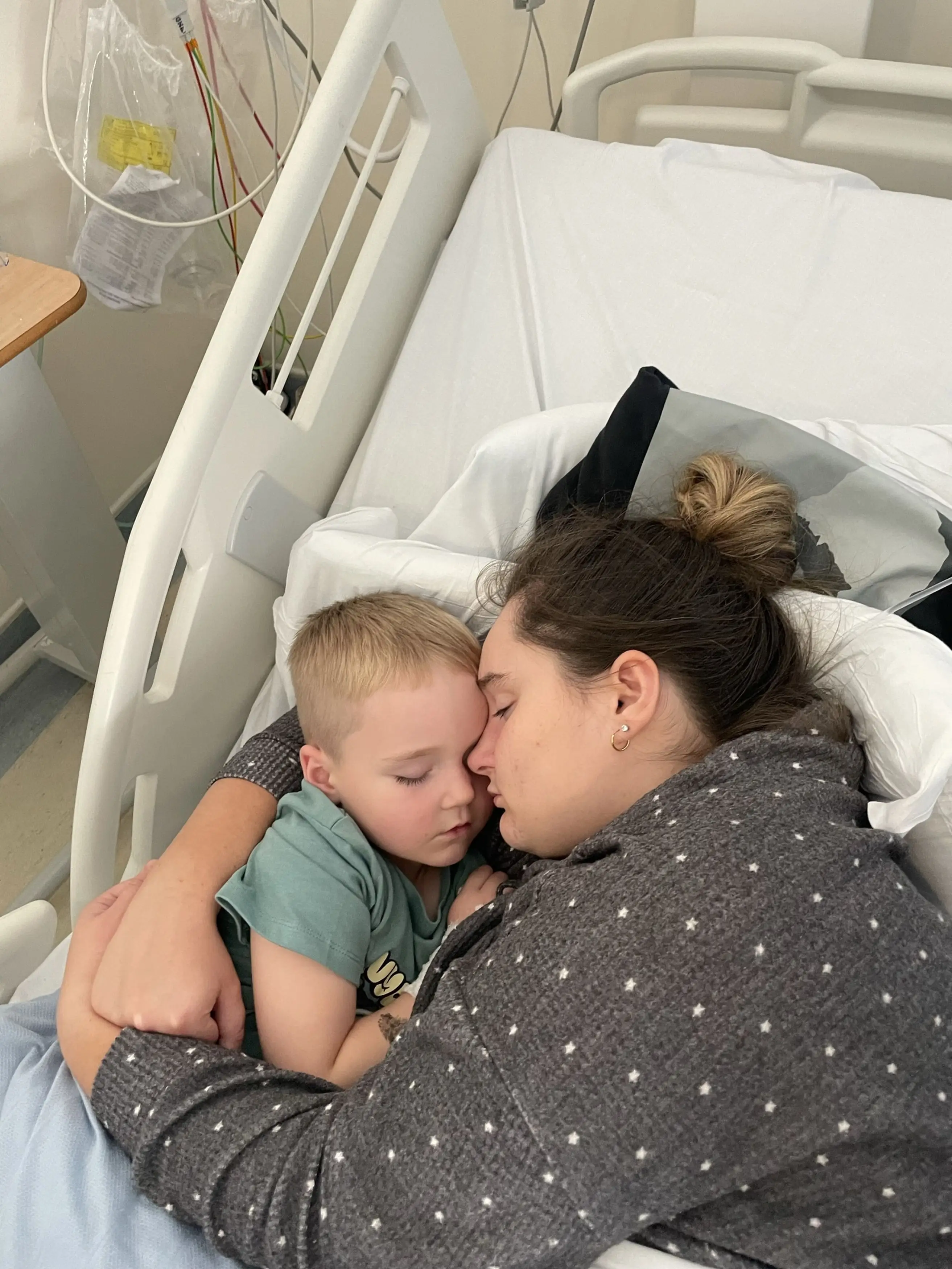 Albie was transferred to the high-dependency unit at University Hospital Coventry and Warwickshire.