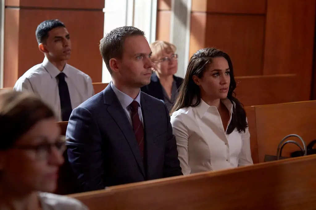 Patrick J. Adams played Mike Ross, Meghan Markle's character's husband on the show (USA Network)