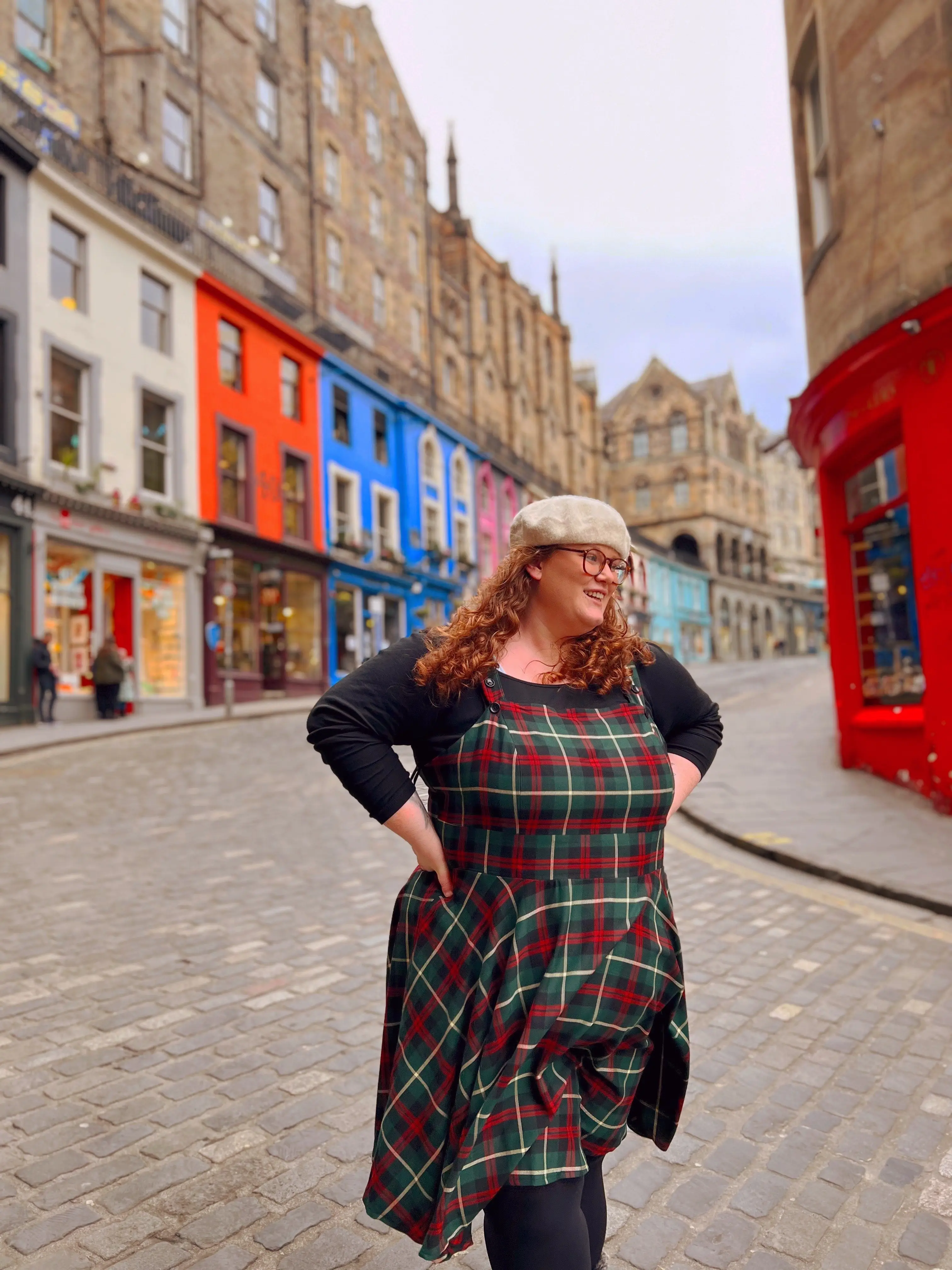 Kirsty has been left bruised and in pain from being squashed up against the arm rest (