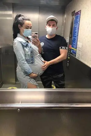 The pair grew their happy family.