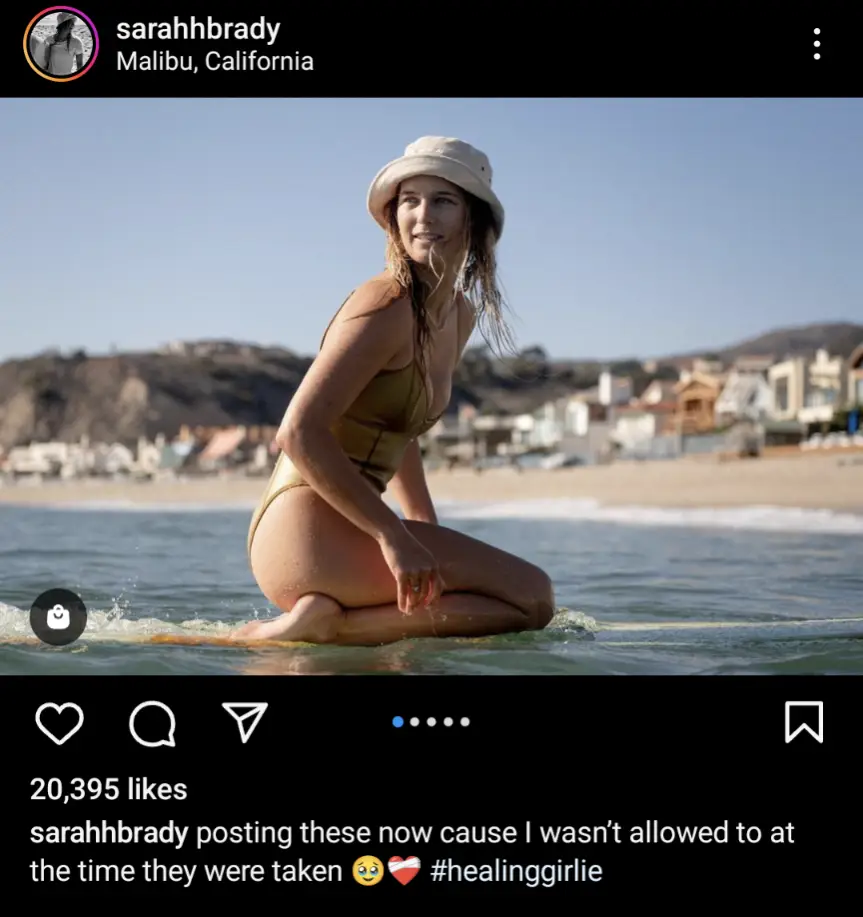 Sarah released messages with the actor.