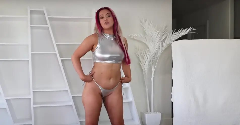 Hope tried on three pieces from the new collection.