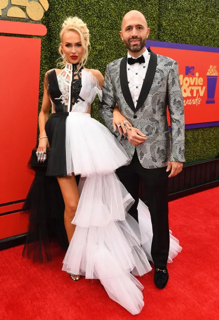 The couple share a son together. (Kevin Mazur/2021 MTV Movie and TV Awards/Getty Images for MTV/ViacomCBS)