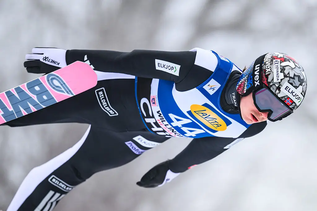 Marius Lindvik was one of the skiers who received a suspension for the tampered-with outfits (Tom Weller/Getty Images)