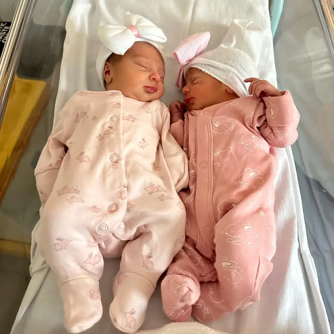 The former Islander welcomed two baby girls last week (22 May).