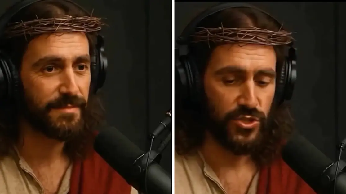 People terrified the ‘end is here’ after seeing creepy video of AI Jesus answering question about what his favourite film is