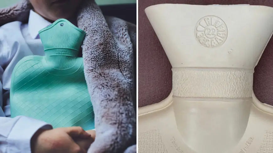 Meaning of flower symbol on hot water bottle as warning issued