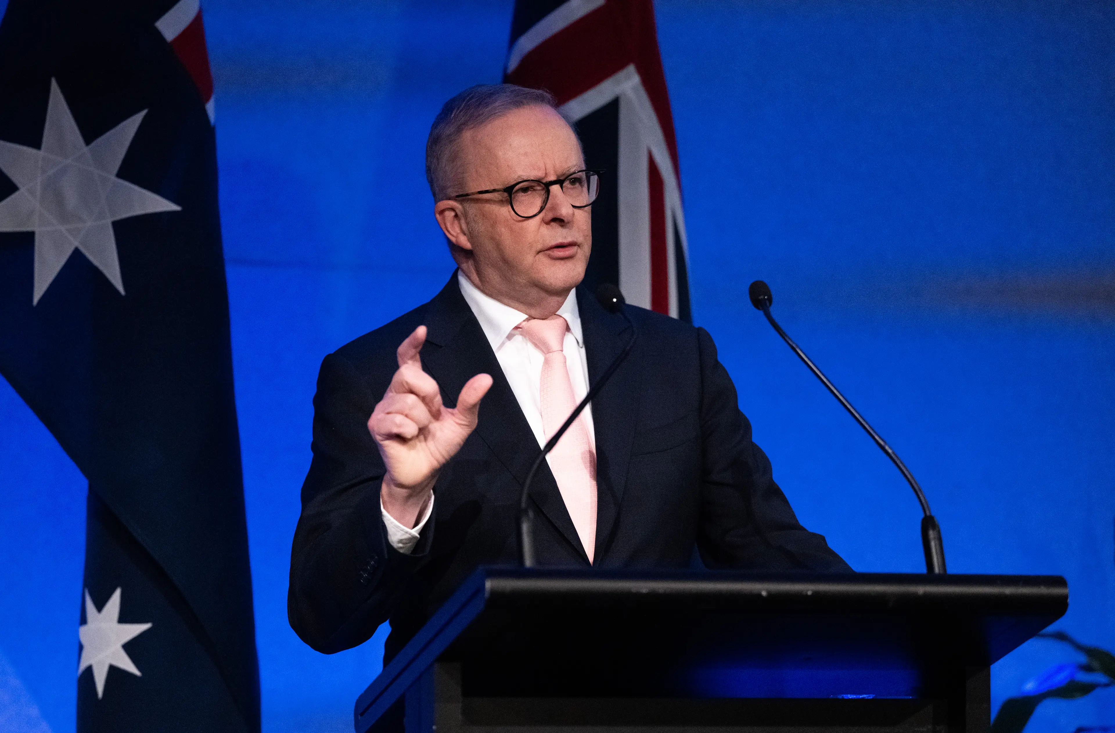 Albanese made the controversial comments on the Bush Deep podcast last week (Dan Peled/Getty Images)