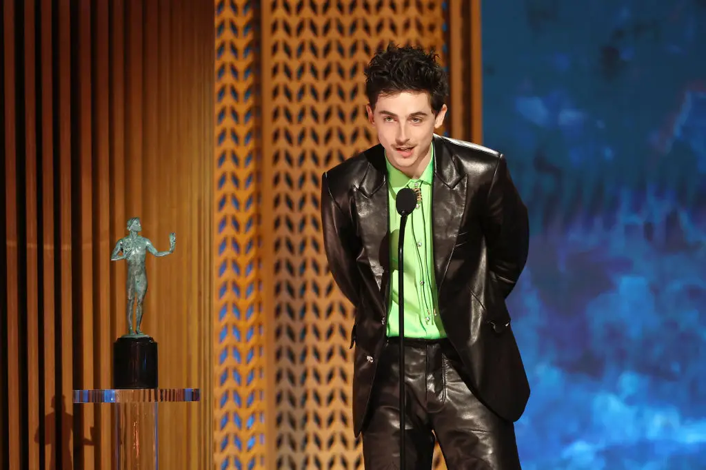 Chalamet took home the Outstanding Performance by a Male Actor in a Leading Role award (Matt Winkelmeyer / Staff / Getty Images)