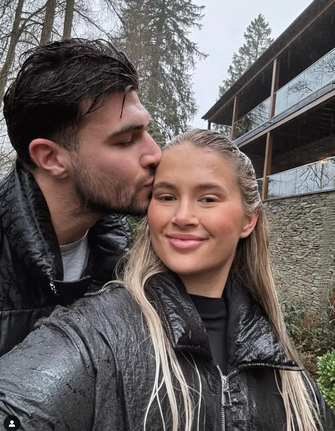 The couple had been engaged for a year. (Instagram/@mollymae)